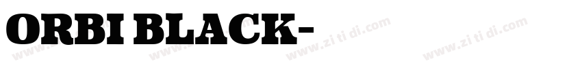 Orbi Black字体转换 Orbi Black字体转换